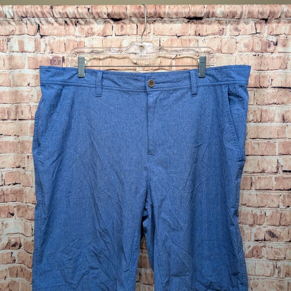 Cool Keep Stretch Performance Lightweight Heather Blue Shorts LIGHT BLUE Size 38 - Picture 2 of 7